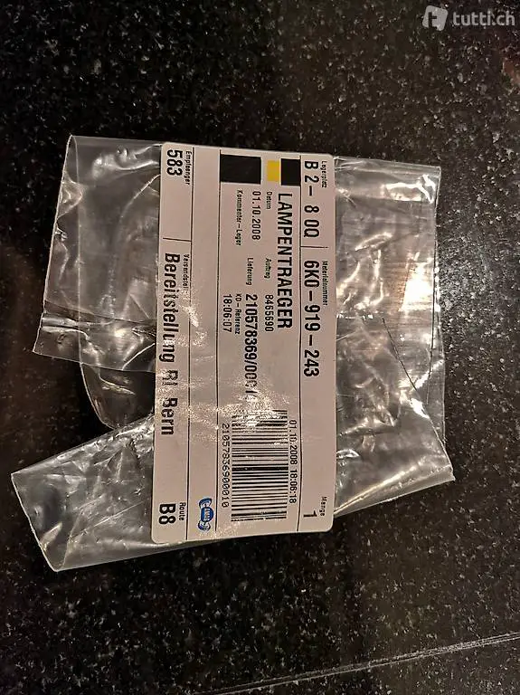 VW-Bus T3 Lampenträger mit Glühlampe