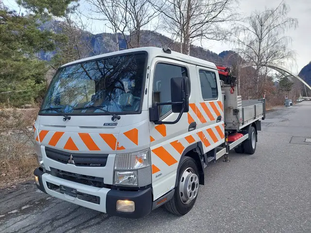 MITSUBISHI, Fusco 7C18, E6, Kipper + Kran Maxilift 270, Kran