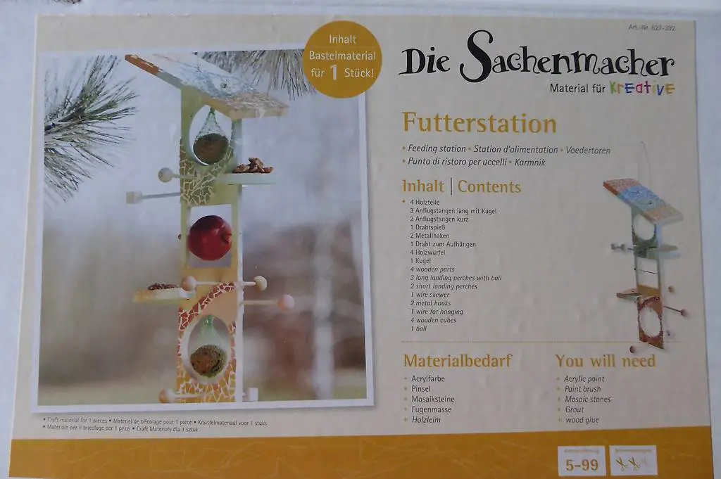 Futterstation - Futterhaus zum Basteln "NEU"