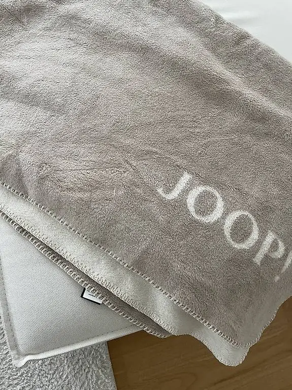 Joop Wohndecke, beige/creme neu