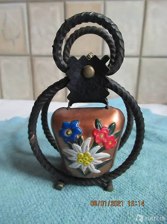 Geschmiedeter, Glockenhalter, Stammtischglocke, Glocke