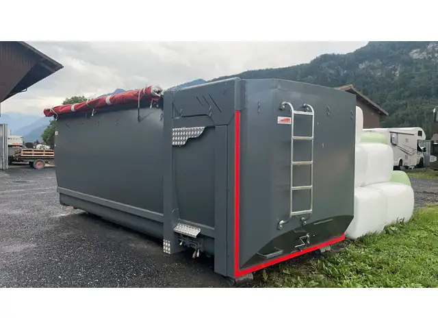 Abrollcontainer mit hydraulischer Heckkl, Abrollkipper (Haken)
