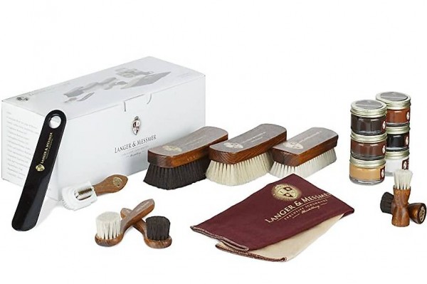  17-teiliges Schuhpflegeset inkl. Lederpflegecremes