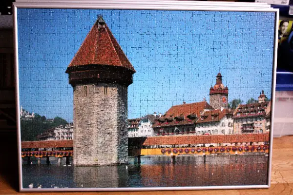 Puzzle Motiv "Kapellbrücke Luzern"