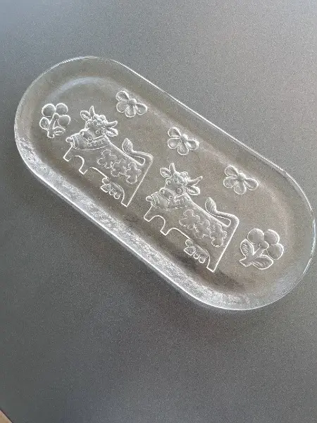 Cake Platte von der Glasi Hergiswil