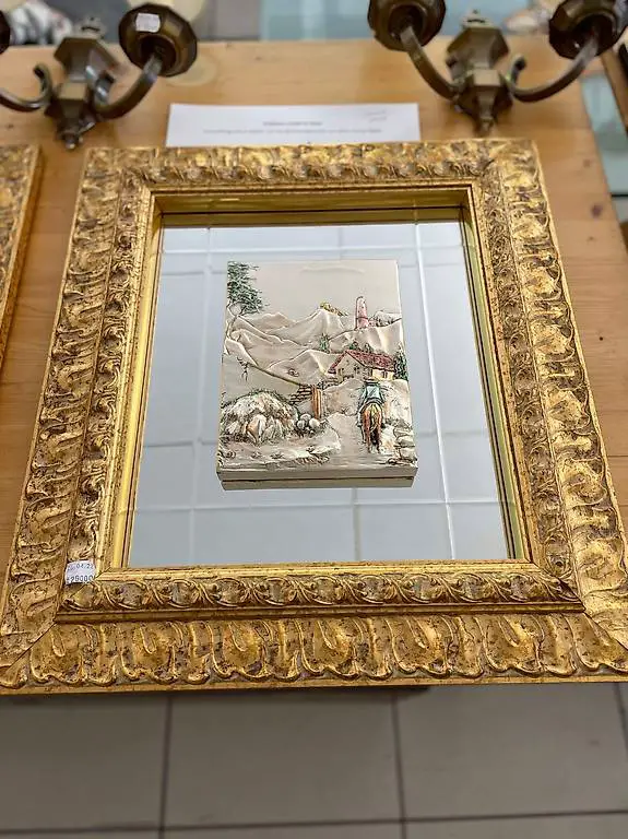 ArtItalia Kunstlithografie in Relief - Mann auf Pferd