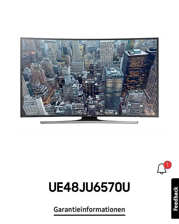 Samsung curved Fernseher 48Zoll