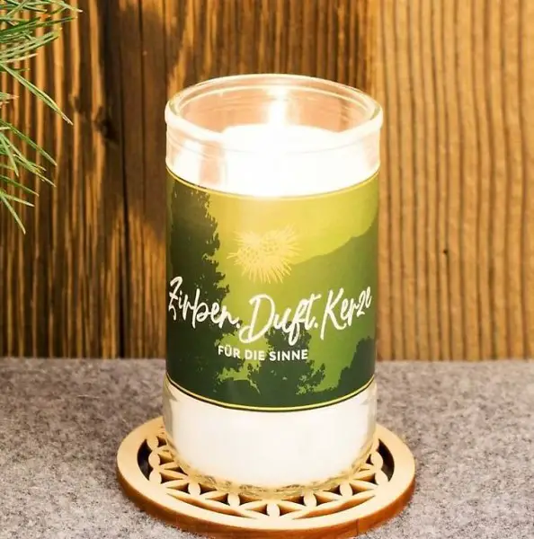  Zirben / Arven Duftkerze