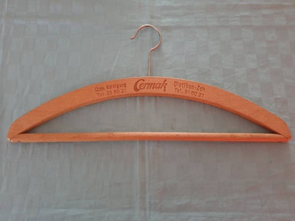  Kleiderbügel Holz Cermak Chem. Reinigung Dietikon