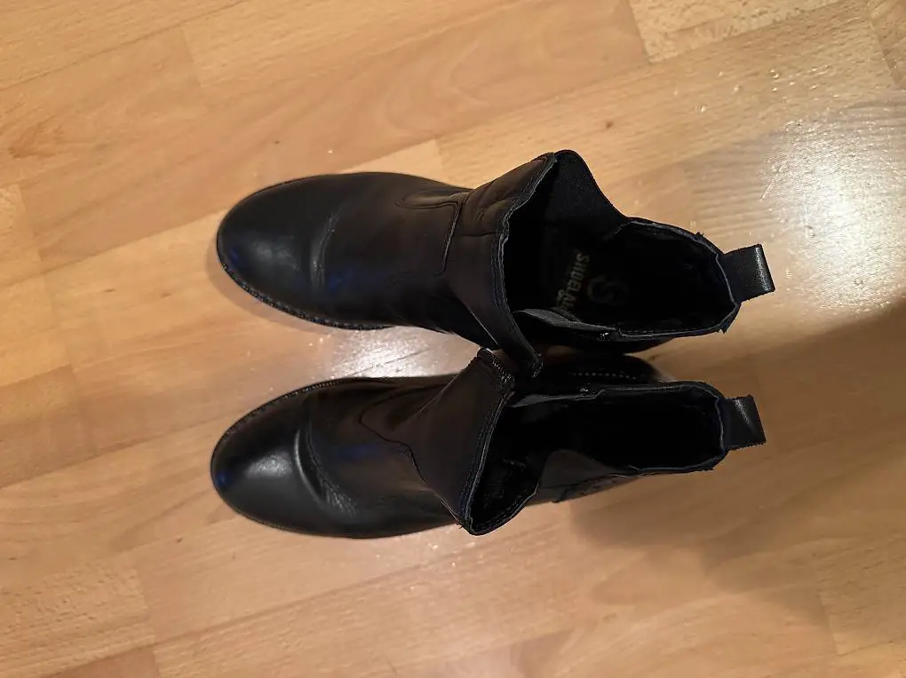 Stiefeletten schwarz Leder Grösse 37