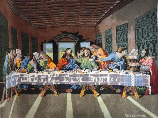 Knüpfteppich "Das Abendmahl"