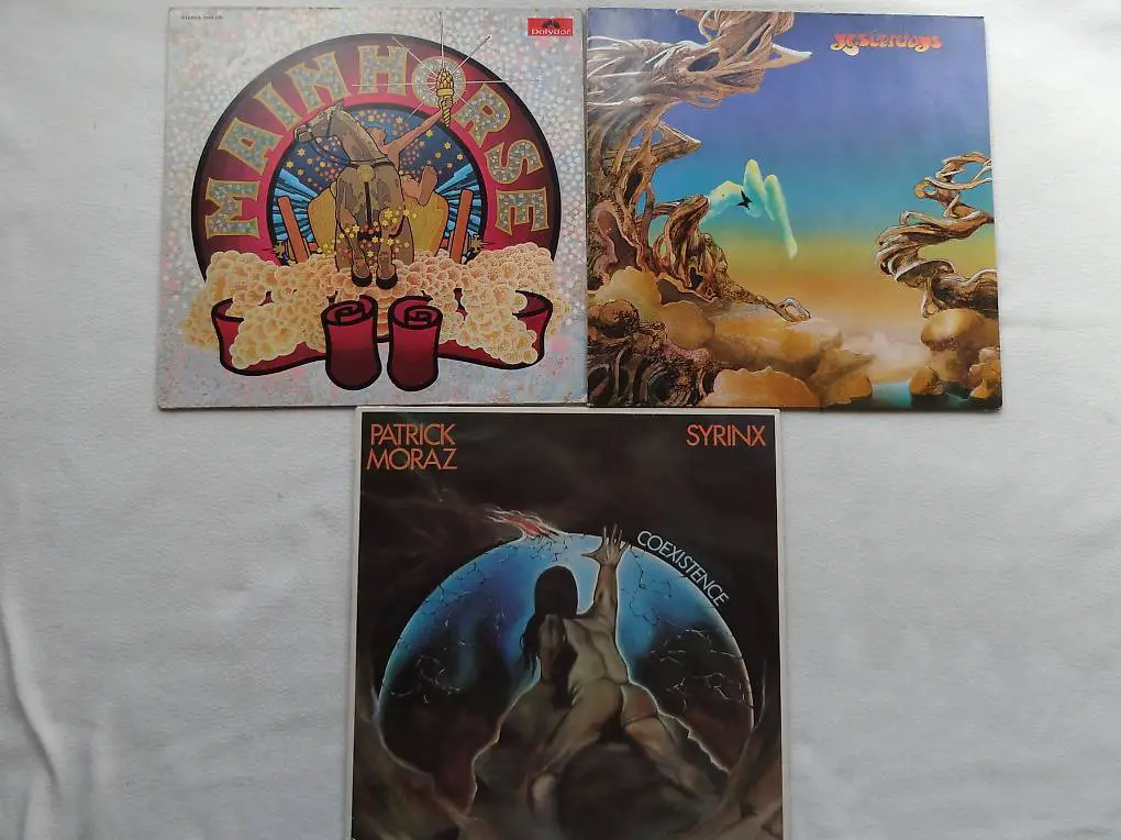 Yes, Mainhorse, P. Moraz, Schallplatten, Gewaschen