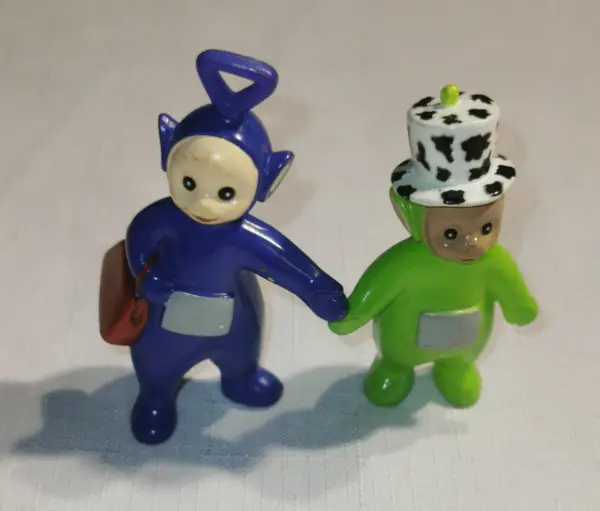 2 Teletubbies Figuren von Bully / Bullyland 1996