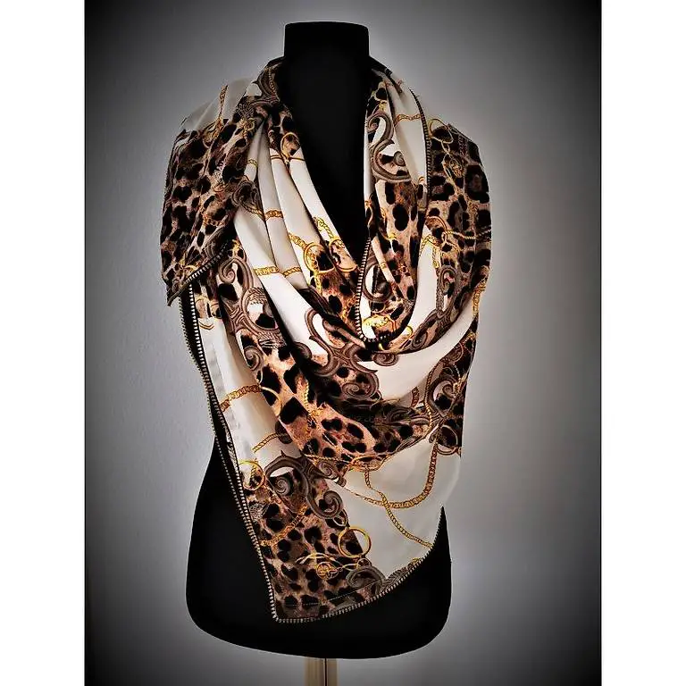Seidenfoulard mit Reissverschluss Design_NEU