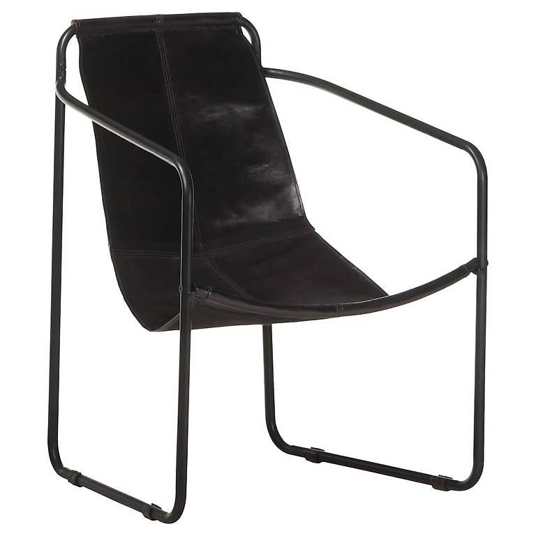 Relaxsessel Schwarz Echtleder