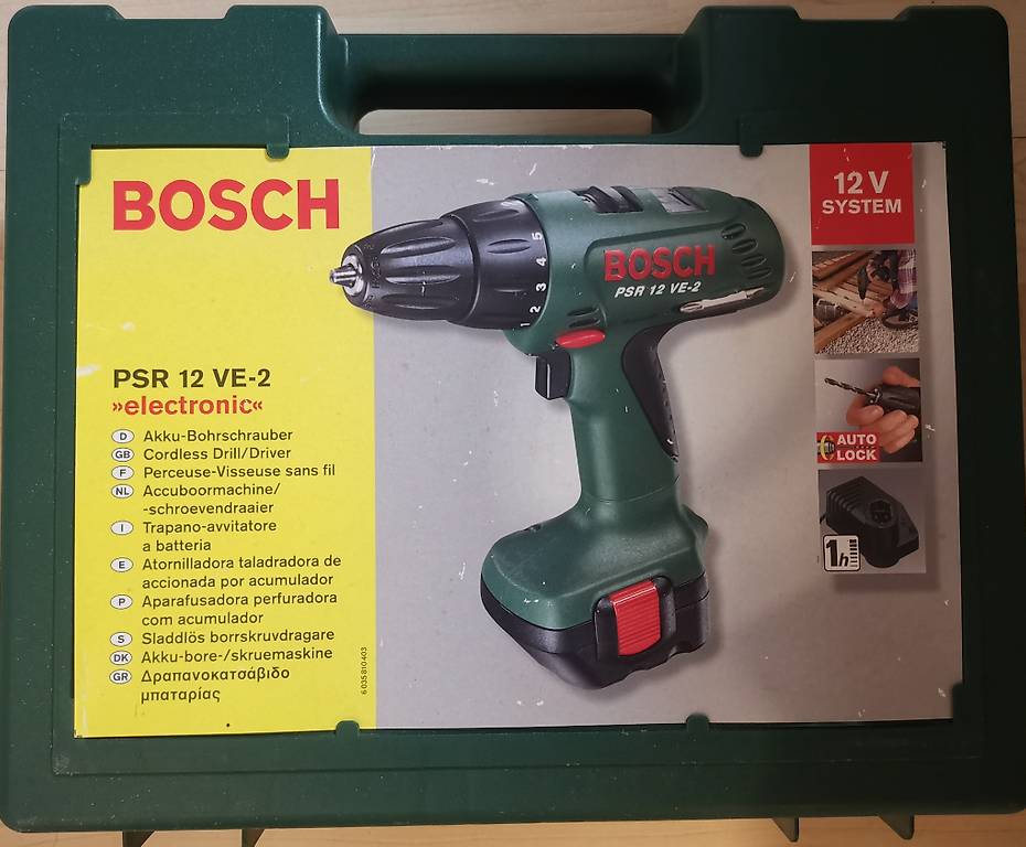 Akkuschrauber Bosch PSR 12 VE-2 Akku defekt