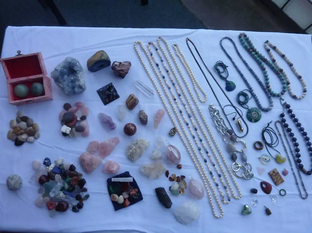 Schmuck best. Halsketten Mineraliensteine Anhänger