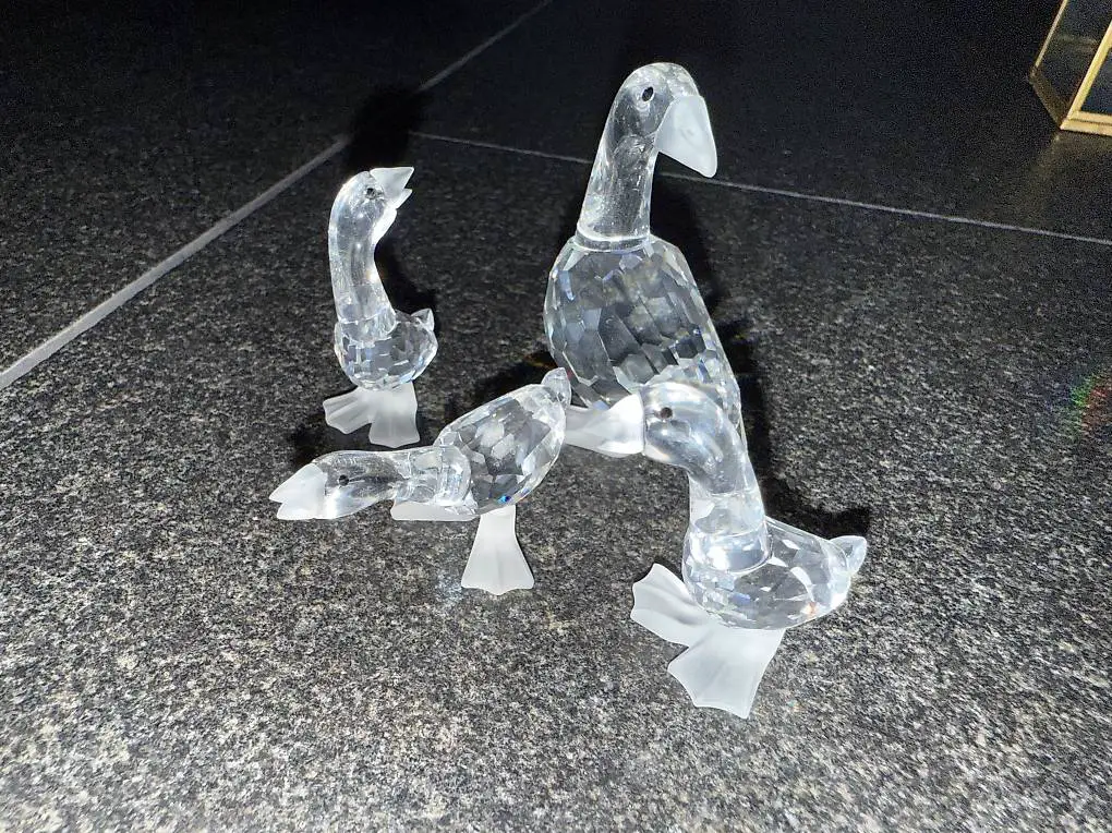 Originale Swarovskifigur Gänsegruppe