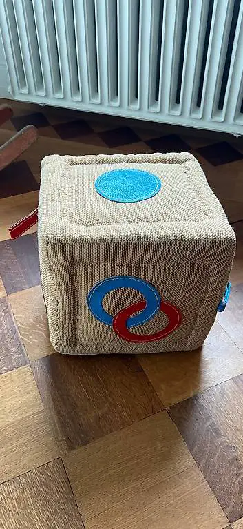 Renate Müller Vintage Hocker Würfel Cube DDR
