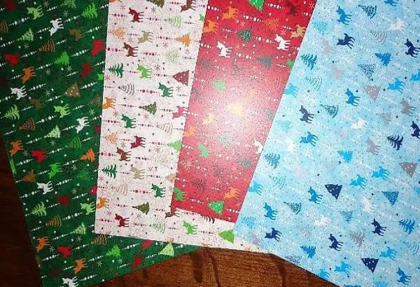 Bastelkarton Weihnachten Bambi 4 verschiedene Farben