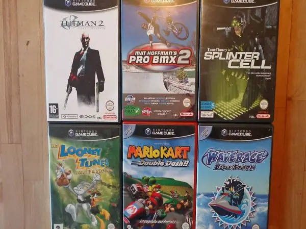 Game cube boites de jeux vides avec notices