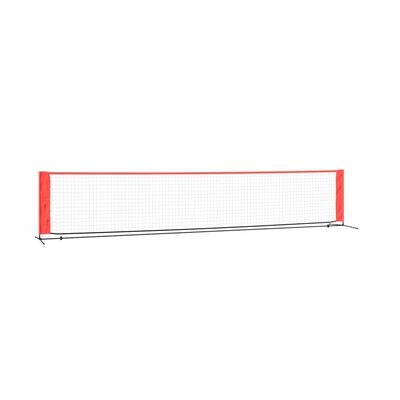  vidaXL Tennisnetz Schwarz und Rot 500x100x87 cm SKU:93758