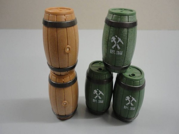 Playmobil Fünf grosse Fässer mit Deckel