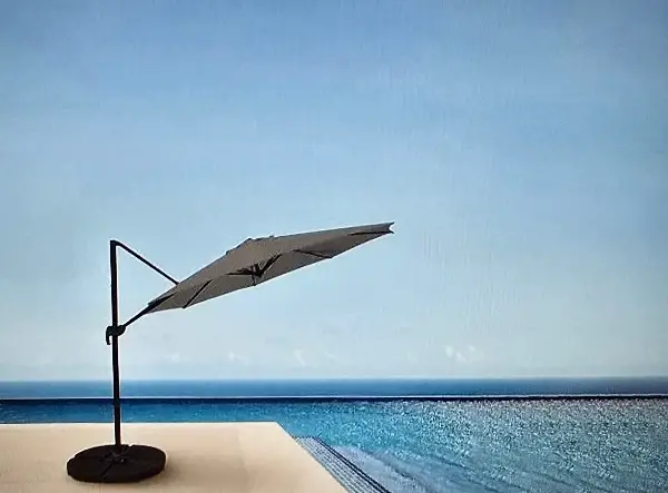 Ampelschirm 3m in beige (Alugestell) UV 50