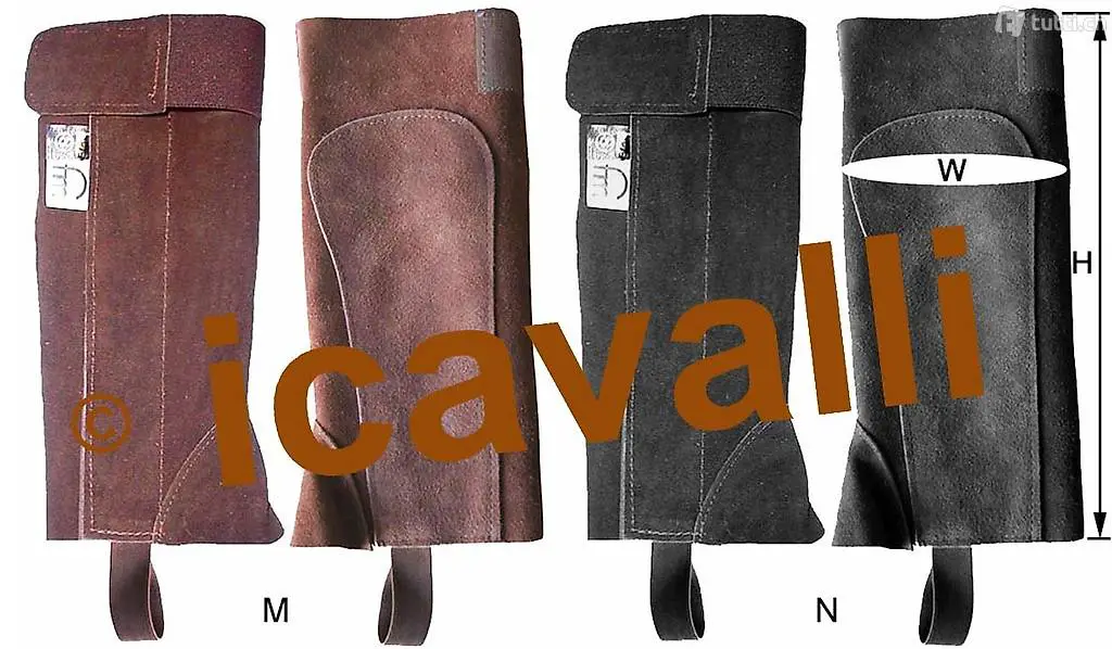  Minichaps in pelle. Ghette. Mini Chaps.