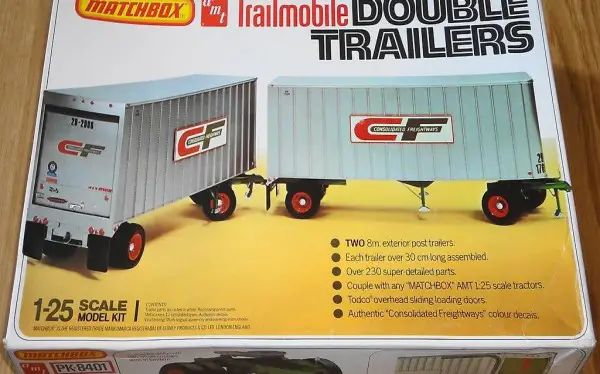 AMT TRAILMOBILE DOUBLE TRAILERS DOPPEL ANHÄNGER 1:25
