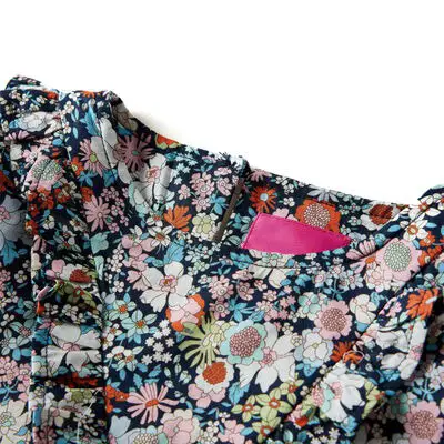  vidaXL Kinder-Langarmbluse Dunkelblau 140