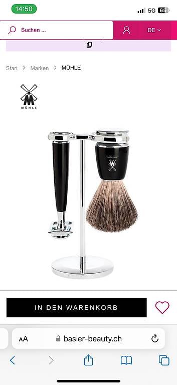 MÜHLE RYTMO Rasierset mit Rasierhobel Edelharz