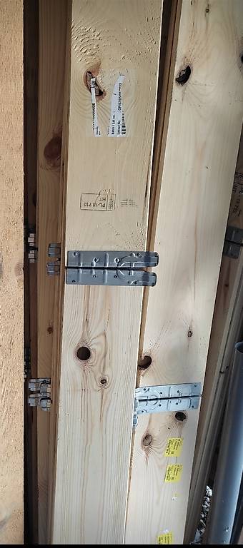 Palettenrahmen mit Astlöchern Hochbeet Garten