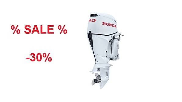 % Honda Aussenborder BF40 SPORTY WHITE %