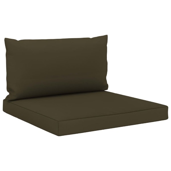  Palettensofa-Auflagen 2 Stk. Taupe Stoff
