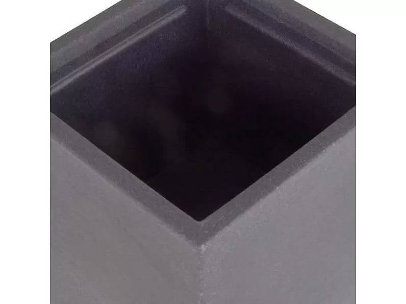 Pflanzentopf "Kubus" Übertopf 29 x 29 cm Anthrazit