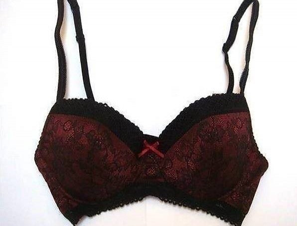 Grösse 75 C: Neuer Beldona BH - schwarz / rot