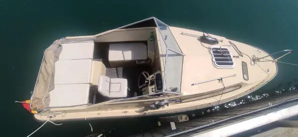 Motorboot Shetland mit Kabine und Bodenseezulassung bis 2027