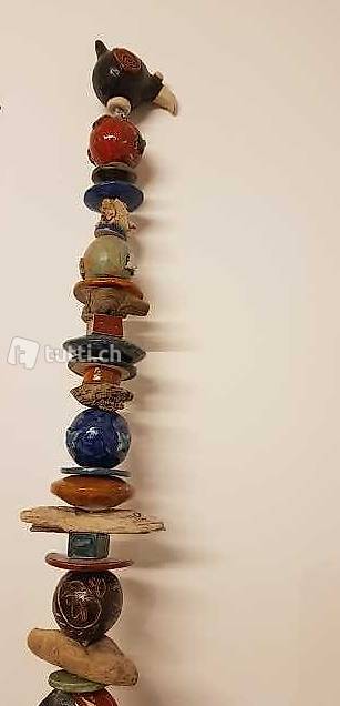 Gartenstecker Keramikstehle L - 2 m .