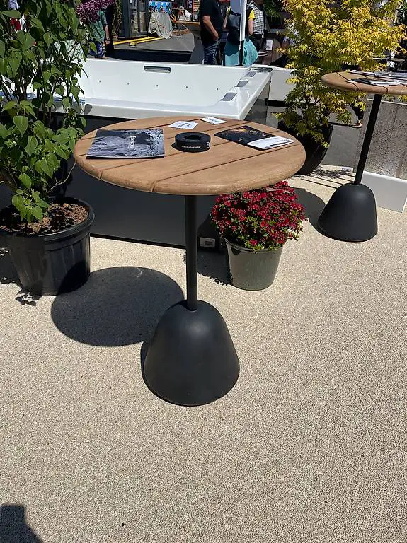 Kave Home Bartisch Stehtisch Garten Outdoor Saura Akazie