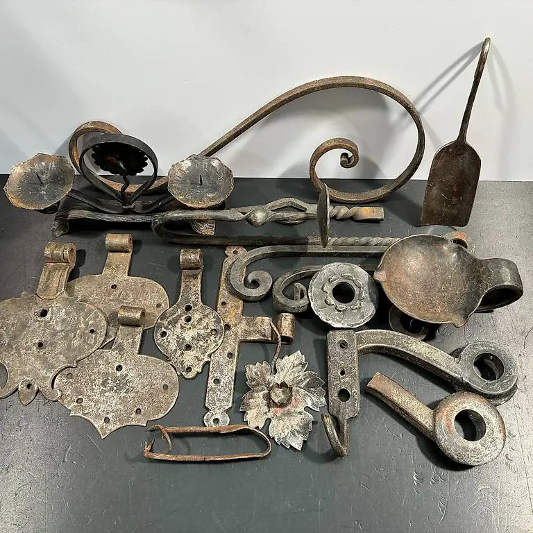 >rar: set alte beschläge scharnier kerzenständer ornament