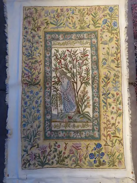 Orentalischer Wandbehang antike Handarbeit aus dem Orient