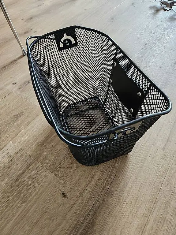 Fahrradkorb schwarz Metall