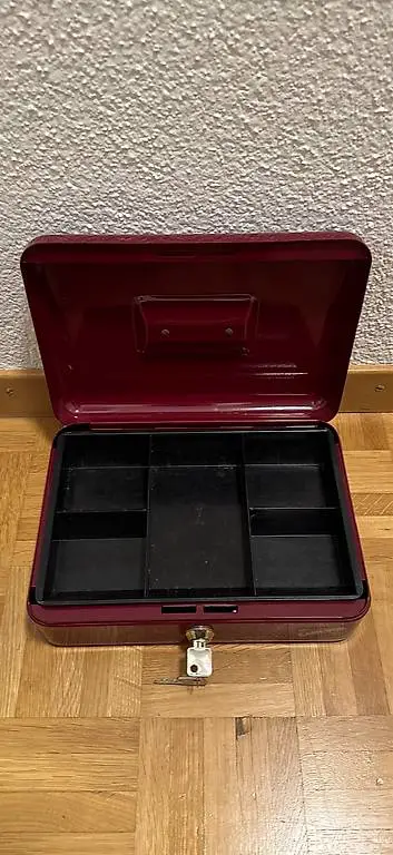 Geldkasette Rot Bargeld Kasse Kassa