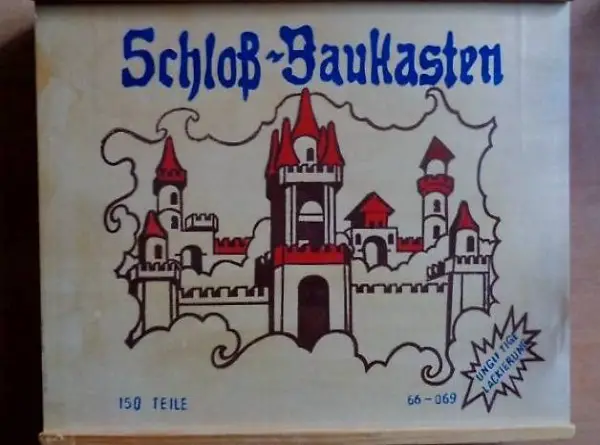 Holz-Baukasten Schloss/Burg / 150 Teile