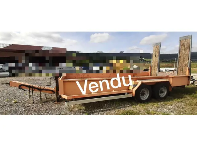 HUMBAUR, 8,9/2, Baumaschinenanhänger