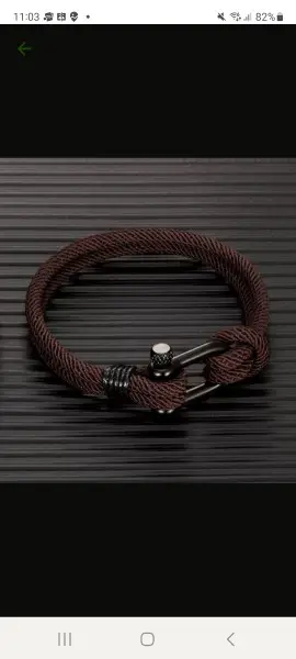 Survival Seil Braun Kette Sport Armband 21 cm Unisex UForm