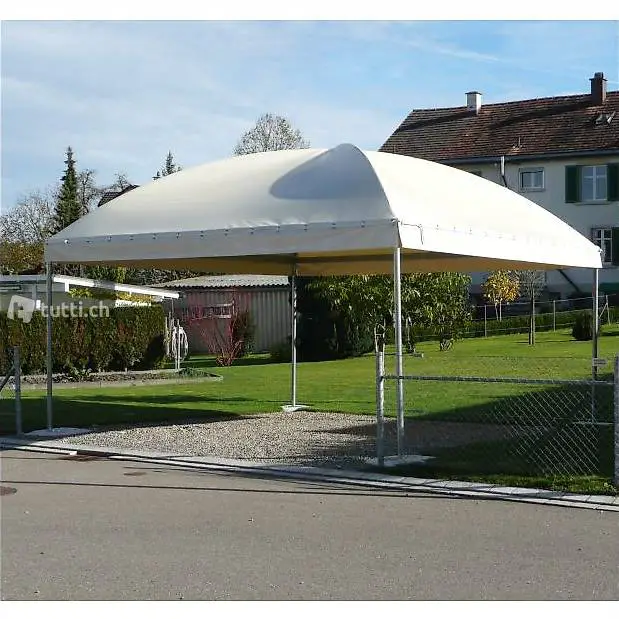  5 x 6 m Rundbogen Ganzjahrespavillon, Weidezelt, Pavillon