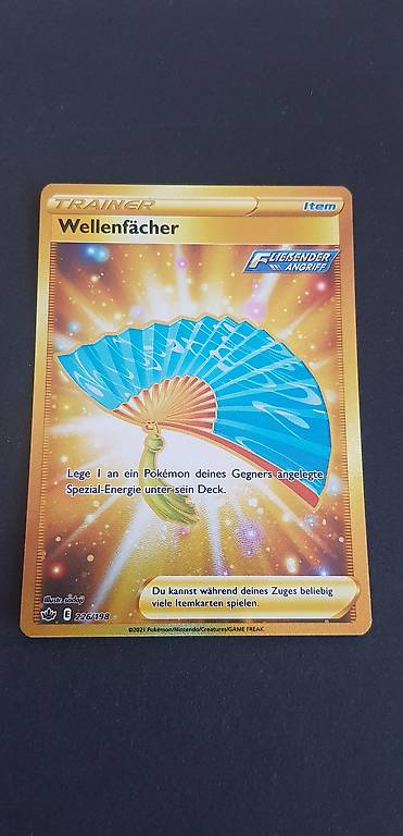 Pokemon karte Wellenfächer Gold 226/198