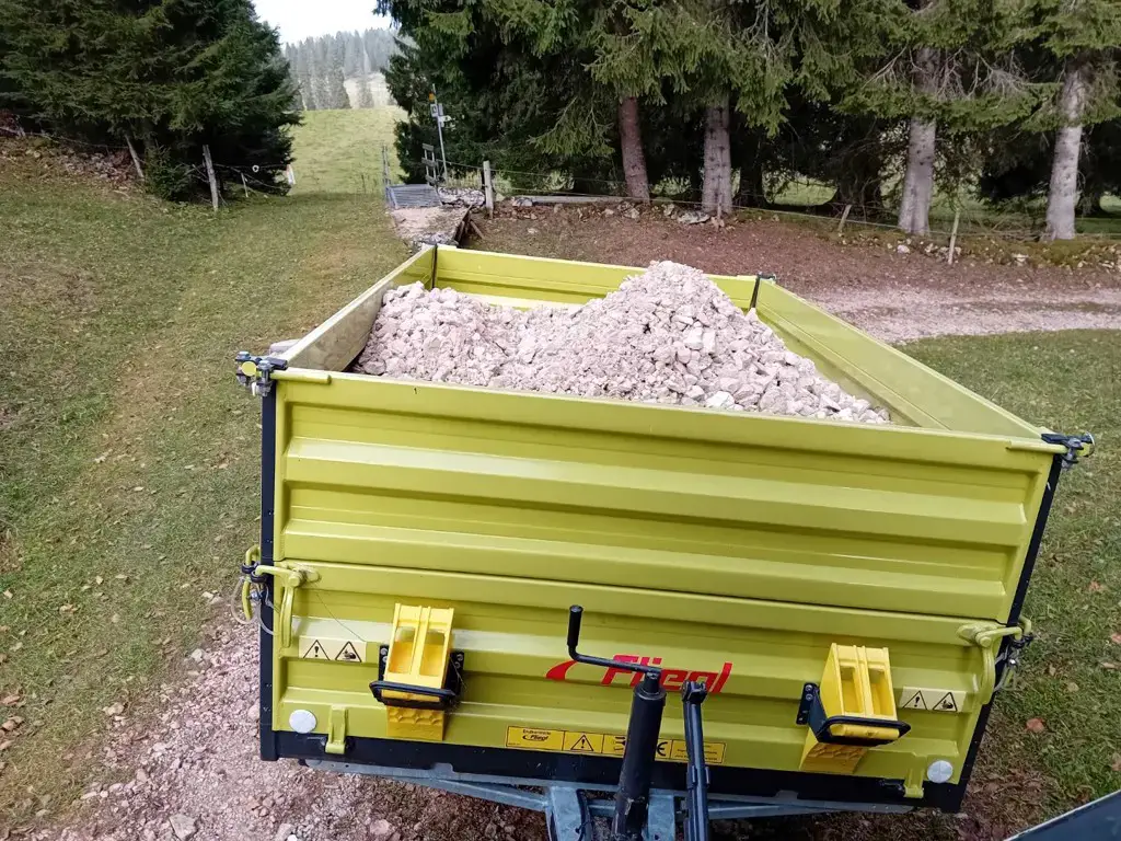 Remorque basculante fliegl edk25